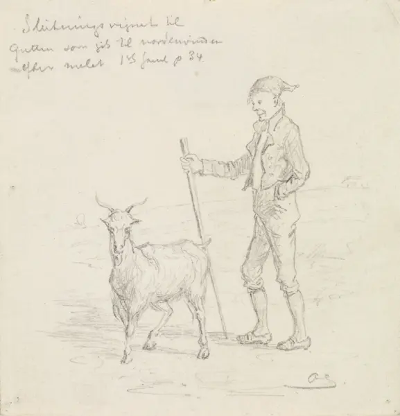 Gutten som gikk til nordenvinden [Tegning]