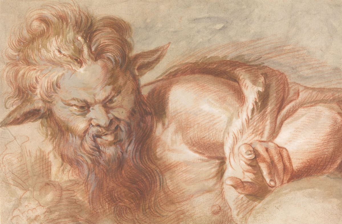 Satyr [Tegning]