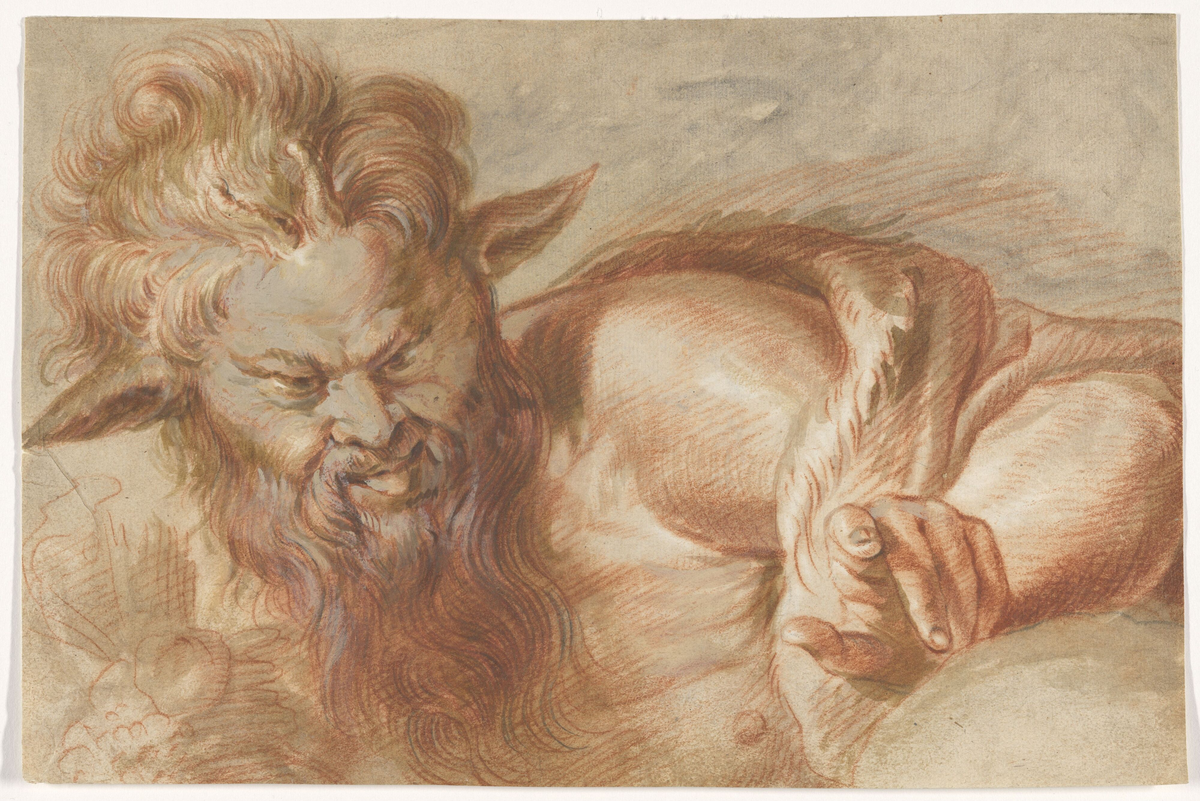 Satyr [Tegning]