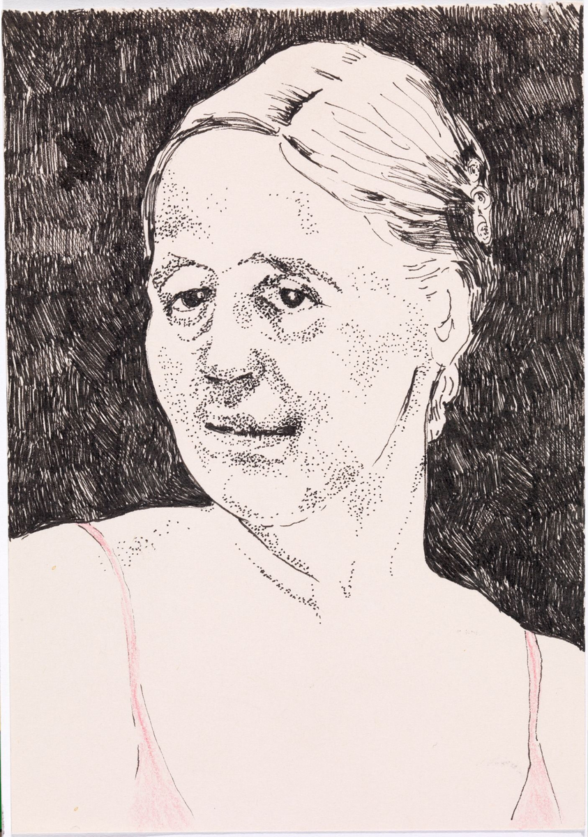 Self-Portrait as Five Dictators and a Victim [Tegning]