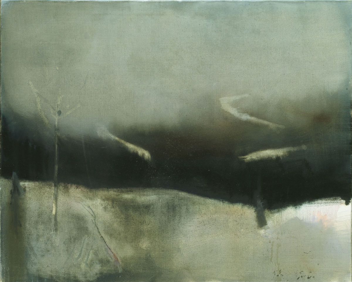 Mildværsnatt i desember [Maleri]