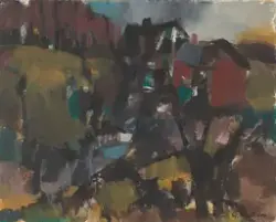 Vårlandskap [Gouache]