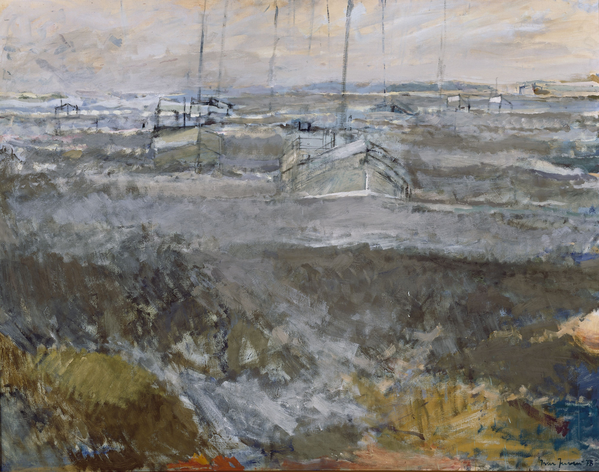 Båter inn fra havet [Maleri]