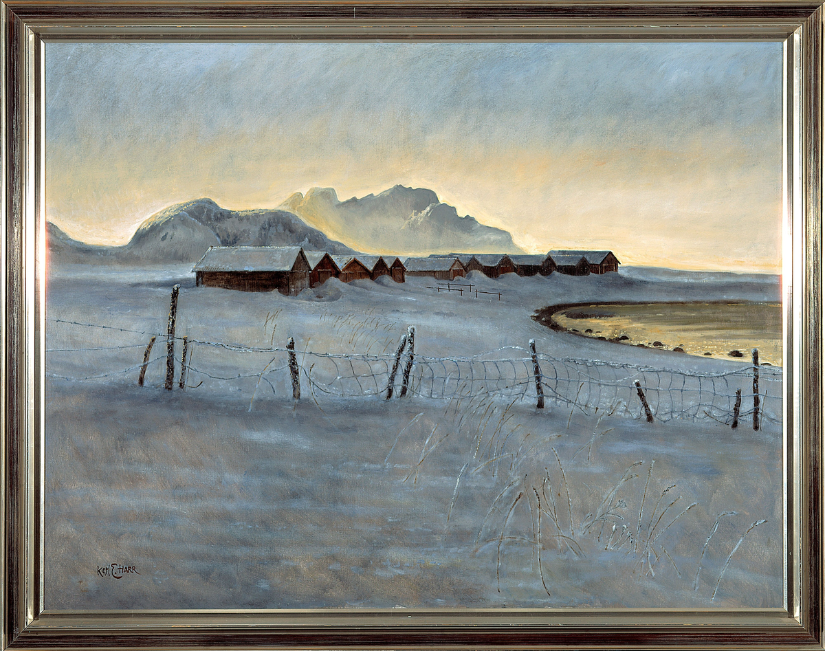 Naust nordpå [Maleri]