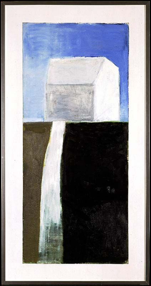 Huset og veien [Maleri]