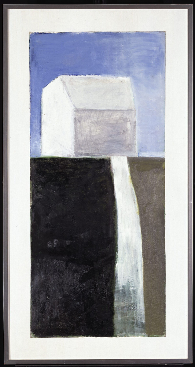 Huset og veien [Maleri]