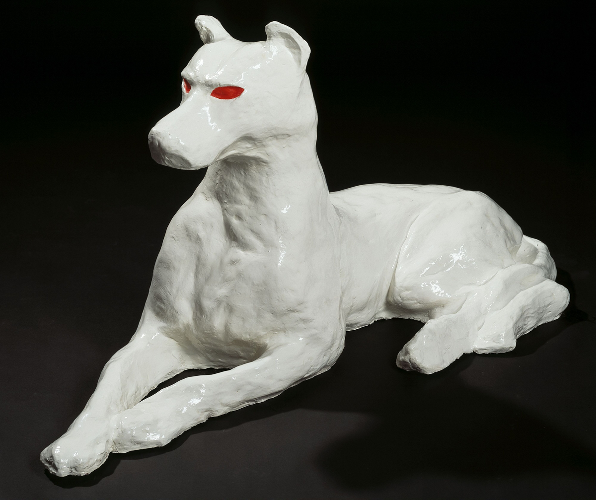 Albinohund [Skulptur]