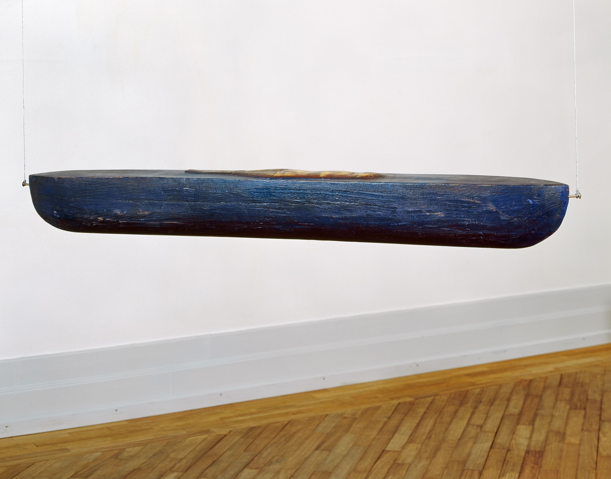 Blå båt [Skulptur]