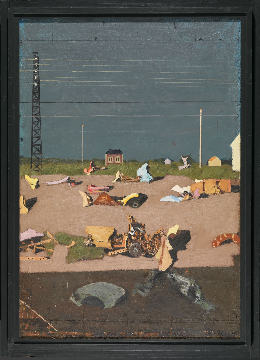 Fragmentariske figurer i sommersol [Maleri]
