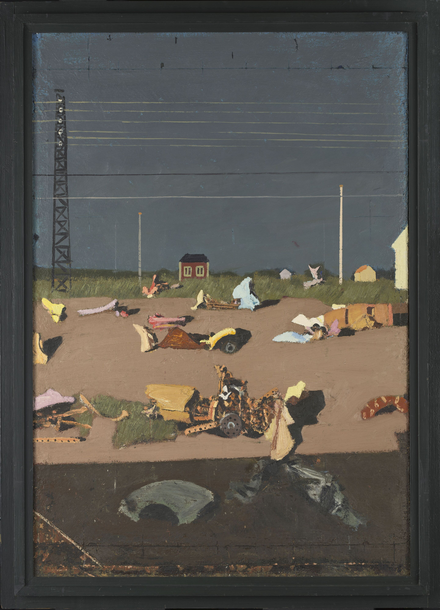 Fragmentariske figurer i sommersol [Maleri]