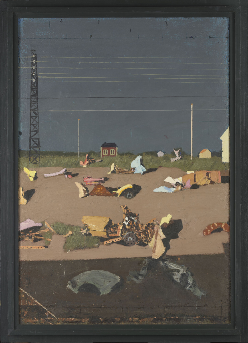 Fragmentariske figurer i sommersol [Maleri]
