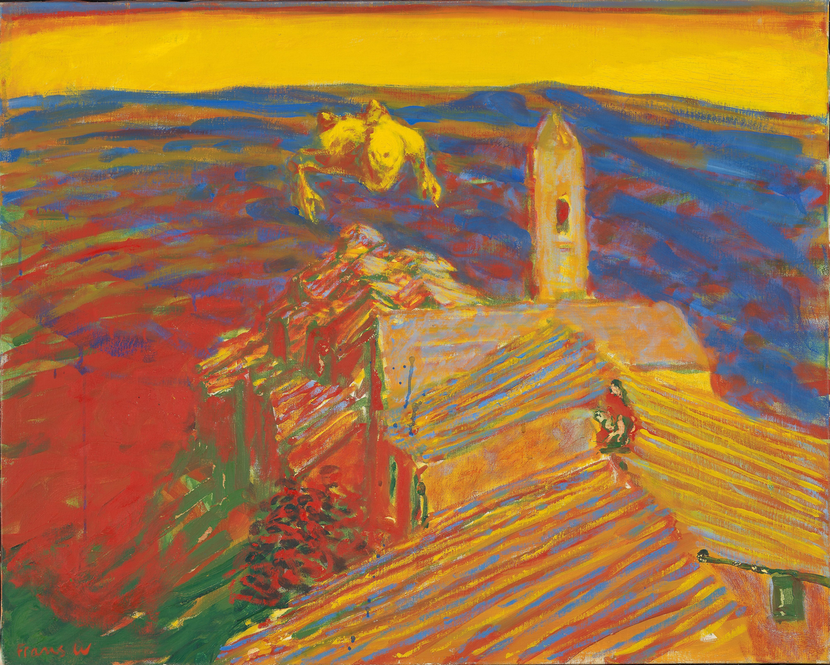 Landsby - svever [Maleri]