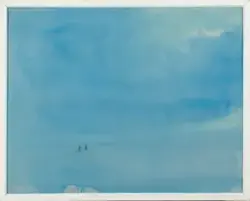 Isfiskere - Desemberkveld [Maleri]