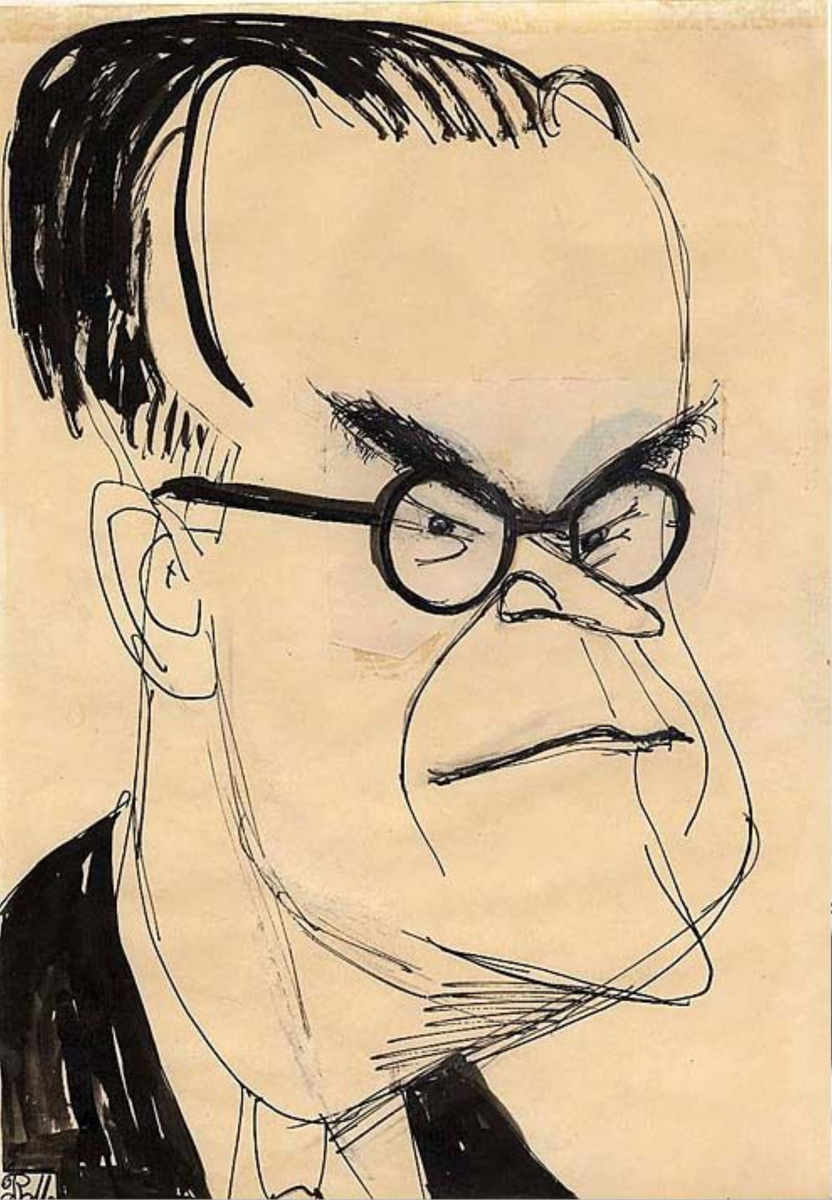 Tage Erlander [Tegning]