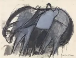 Hesten seles [Tegning]