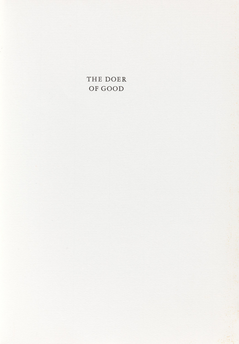 The Doer of Good [Illustrert bok]