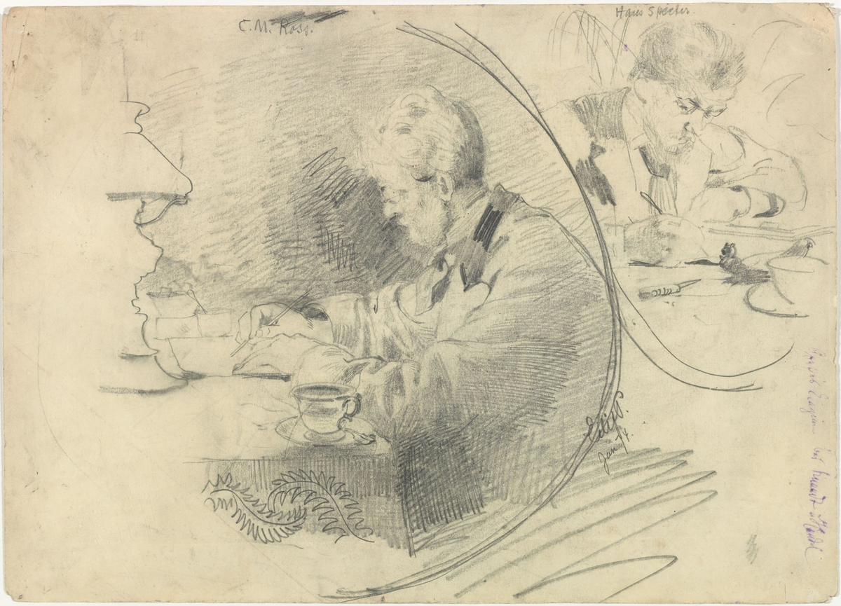 Christian Meyer Ross; Hans Speckter [Tegning]
