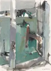 Fra vinduet på Tysnes [Tegning]