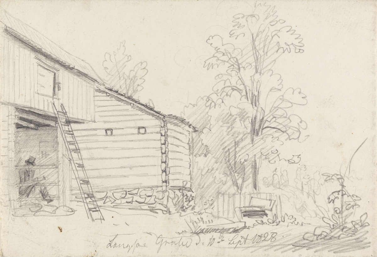 Fra Langsæ gruve [Tegning]