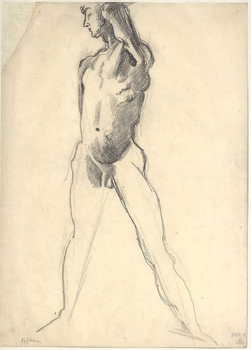 Mannsakt [Tegning]