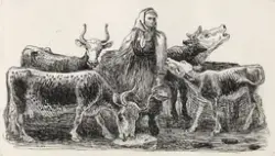 Illustrasjon til "En søndagskveld til seters", P. Chr. Asbjø