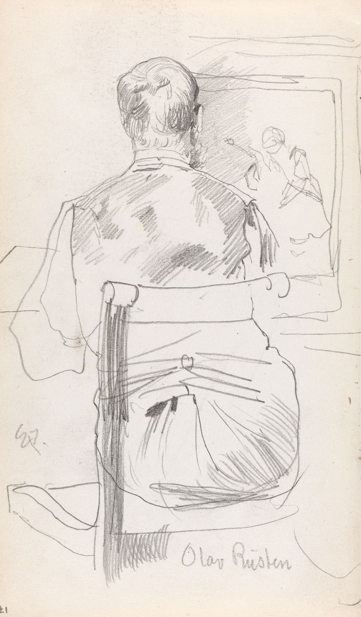 Olav Rusti [Tegning]