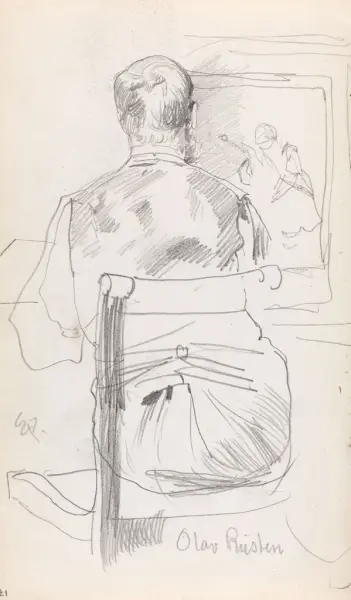 Olav Rusti [Tegning]