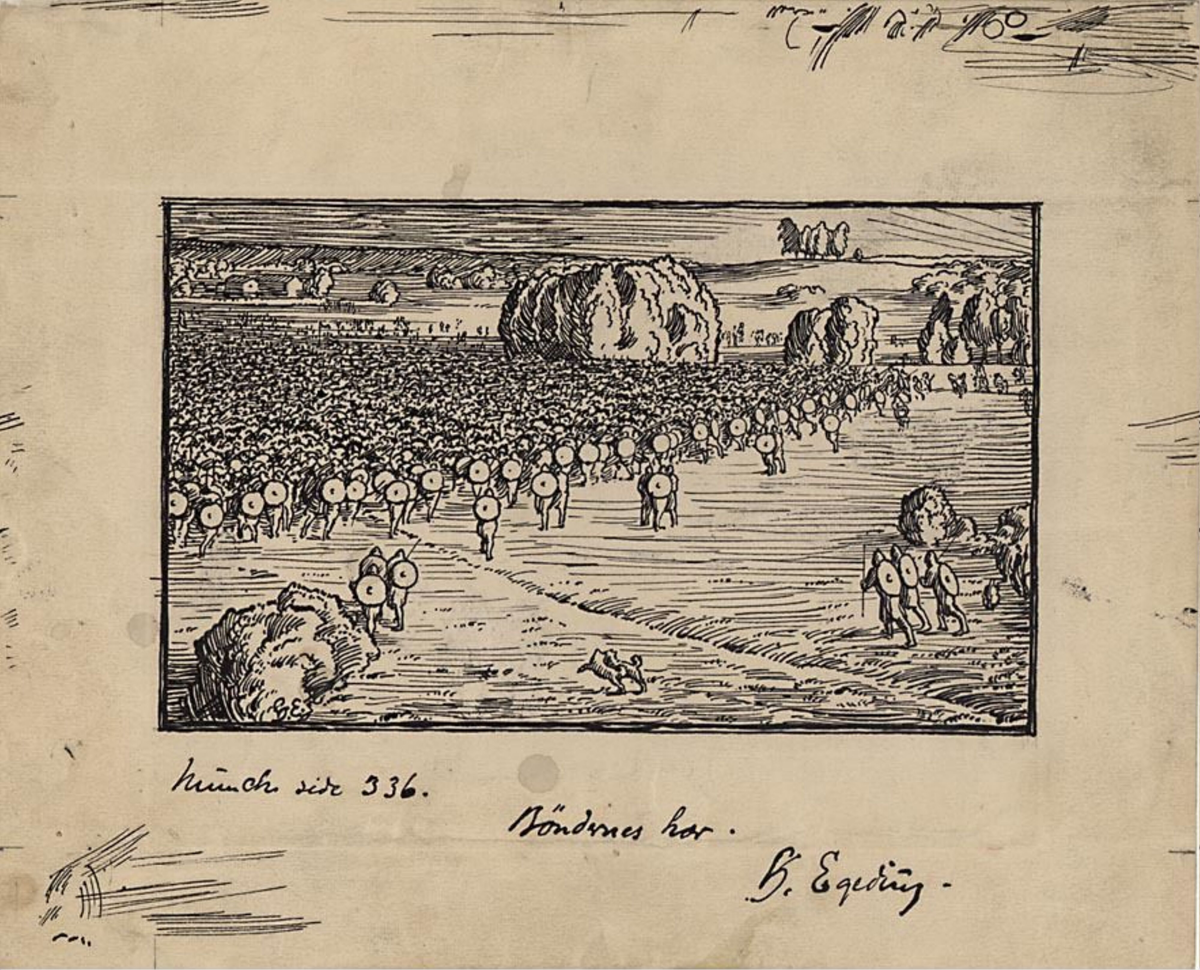 Bondehæren [Tegning]