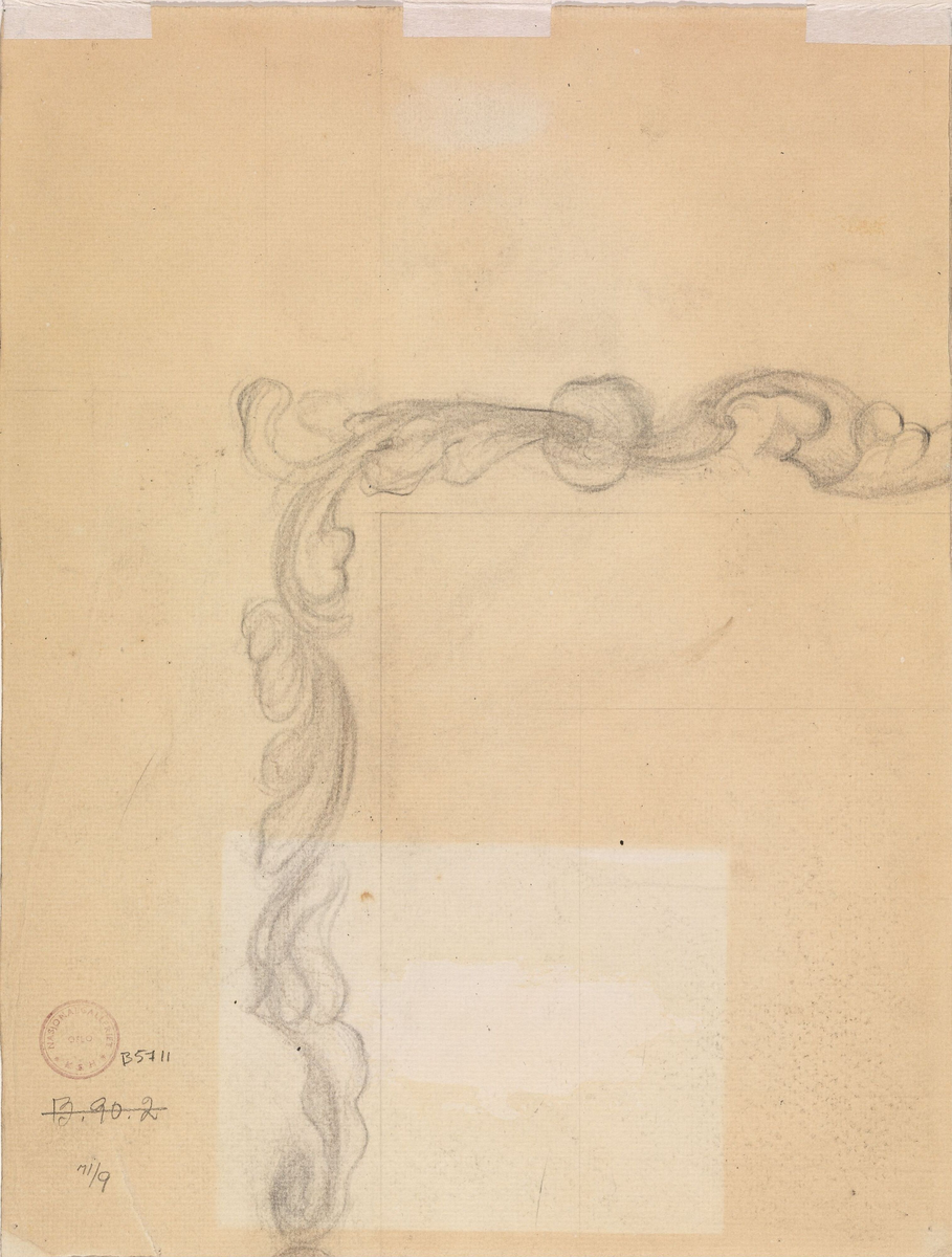 Fragment av ramme [Tegning]