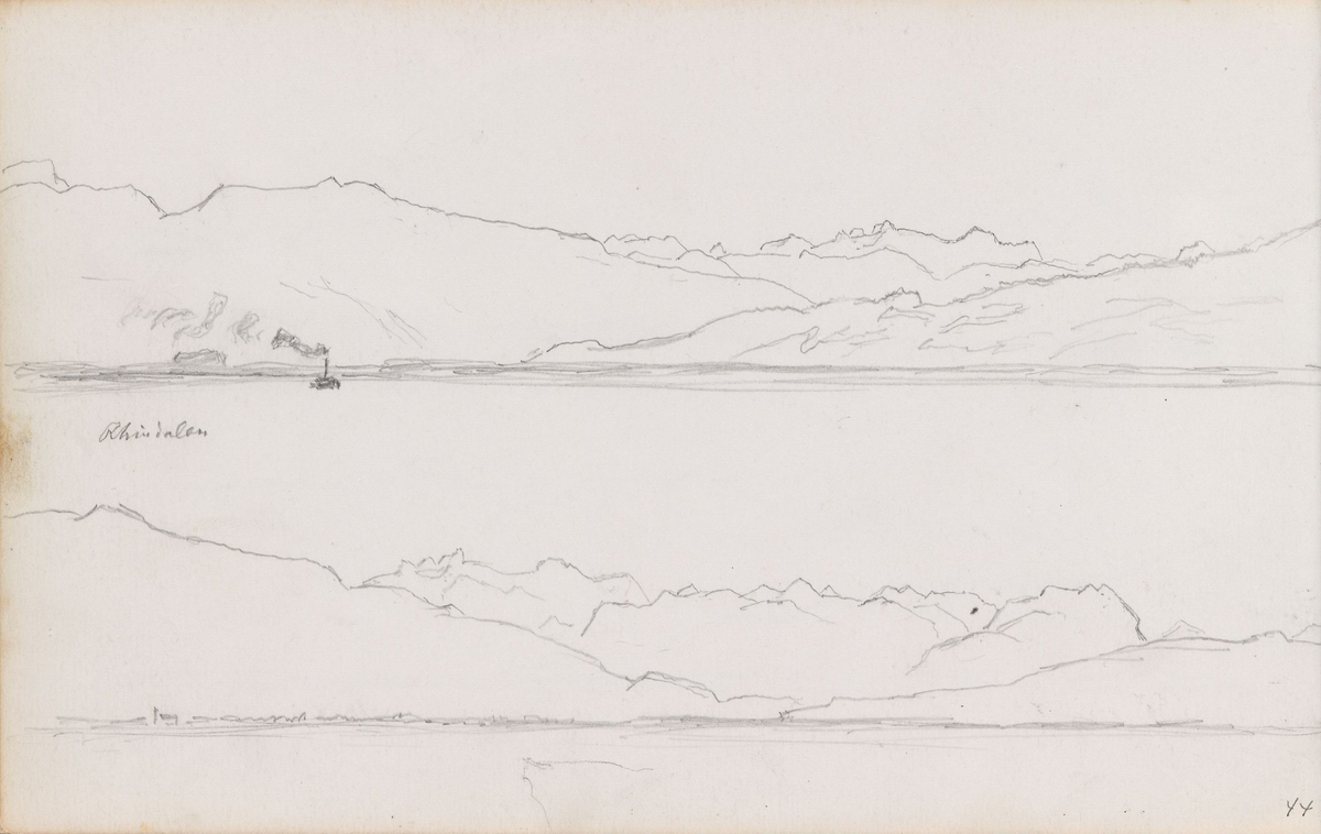 Rhindalen ved Bodensee [Tegning]