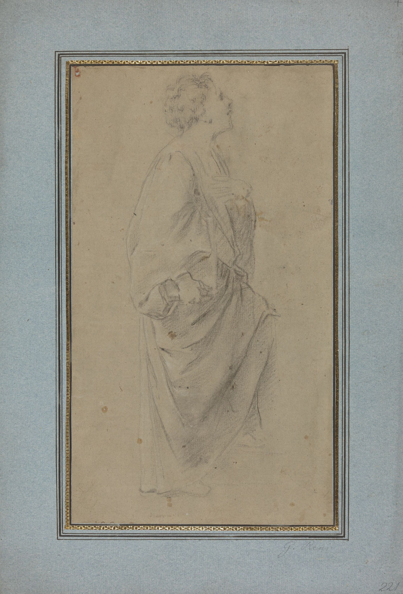 Draperistudie [Tegning]