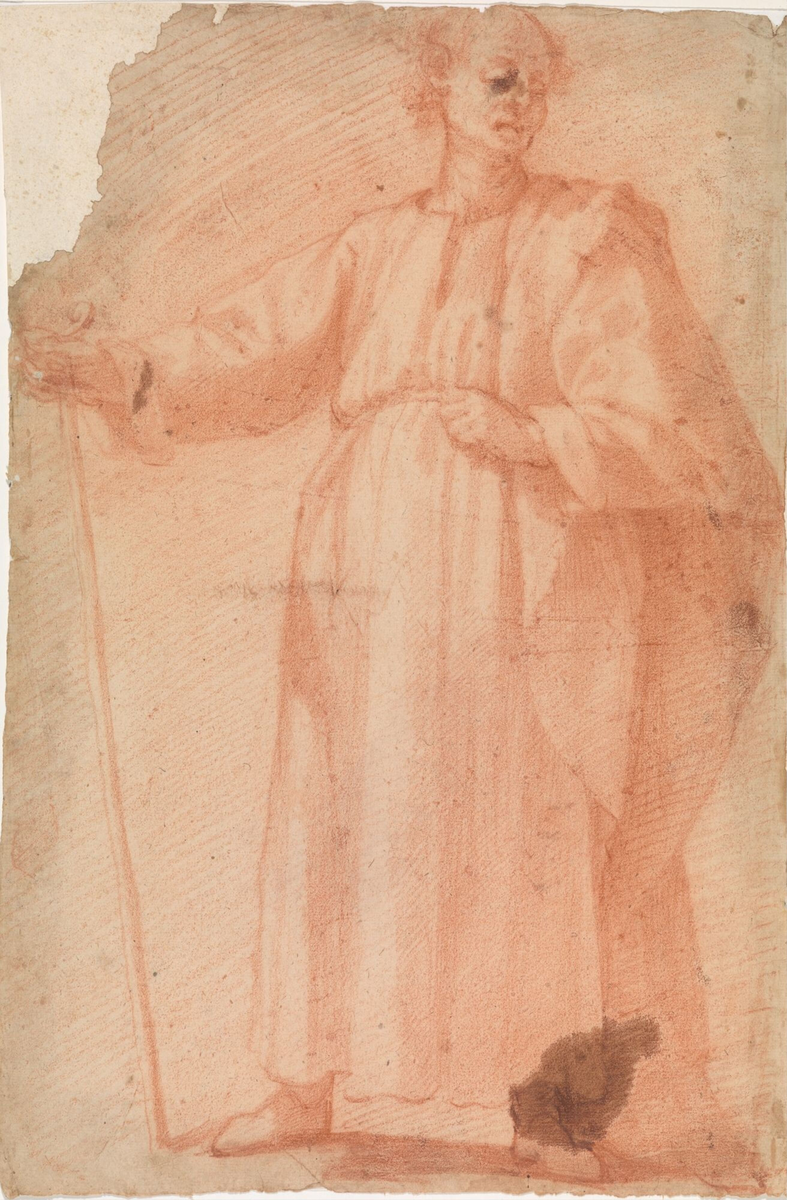 Stående mann [Tegning]