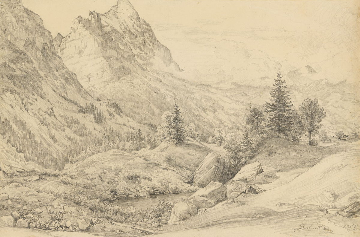 Fra Grindelwald [Tegning]