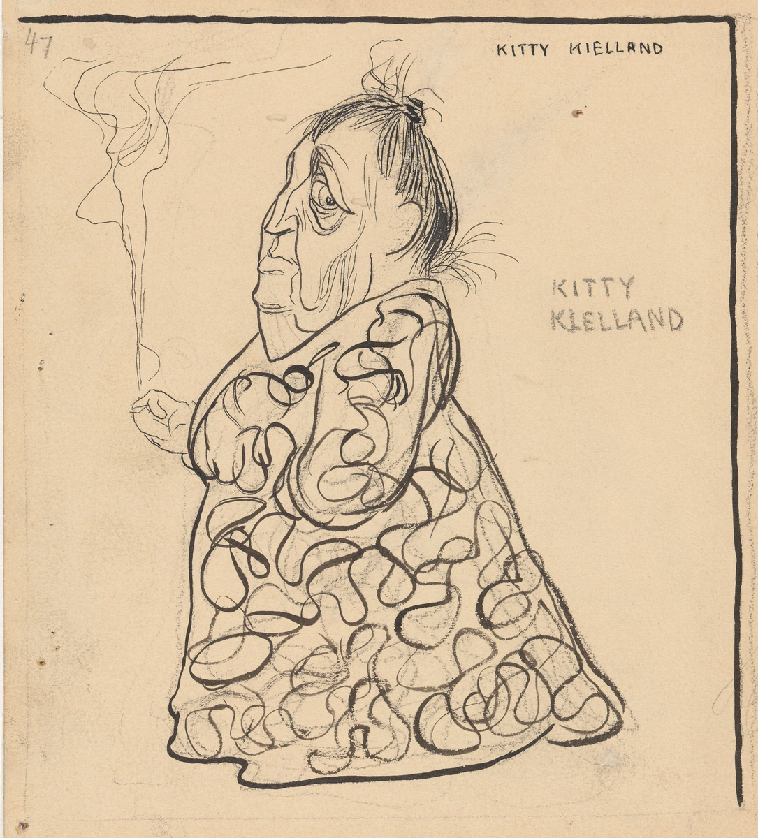 Kitty Kielland [Tegning]