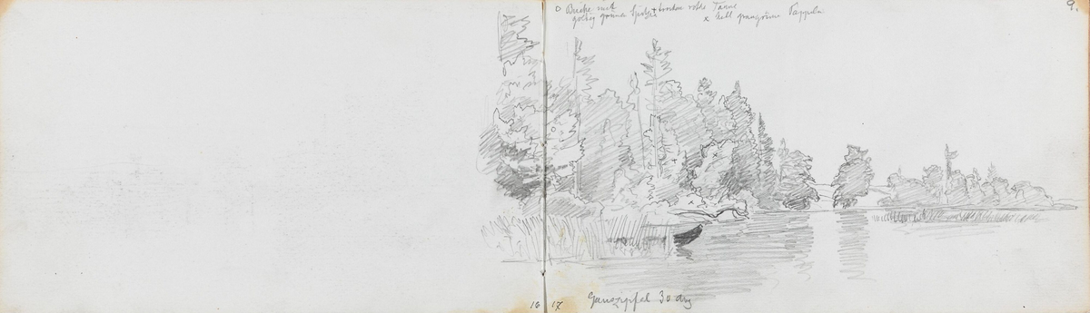 Fra Ganszipfel, Chiemsee [Tegning]