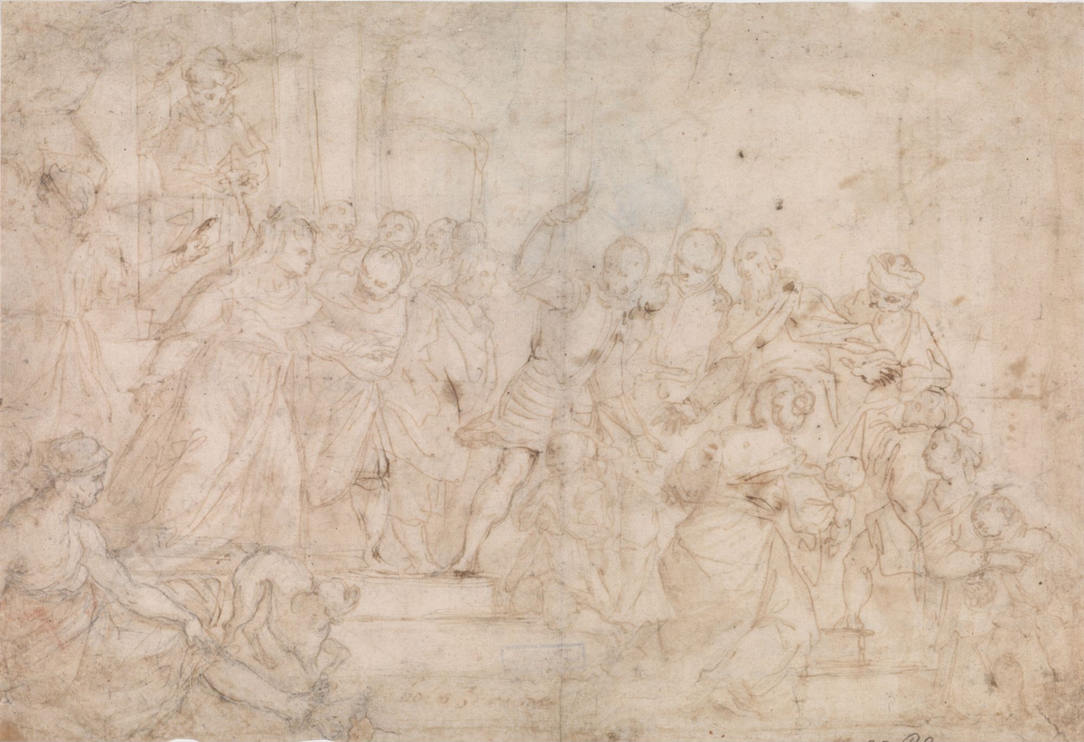 St. Markus', St. Marcellianus' og St. Sebastians martyrium [Tegning]