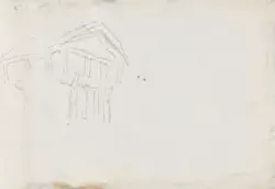 Loftet på Svalastoga i Nesland, Rauland [Tegning]