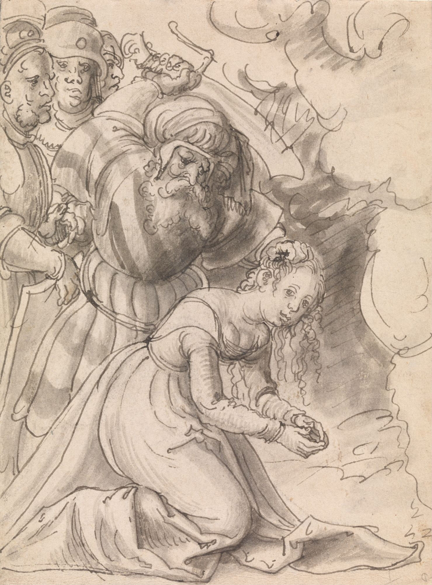 Barbara halshogges [Tegning]