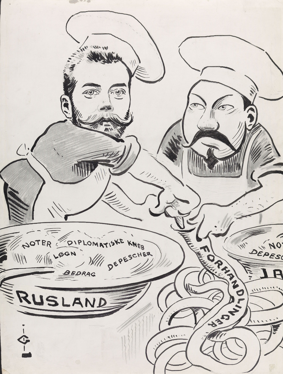 Diplomatiske forhandlinger [Tegning]