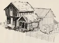 Nigard i Raulandsgrend [Tegning]