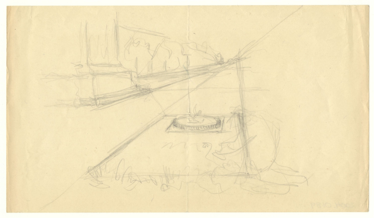 Riss av hage [Tegning]