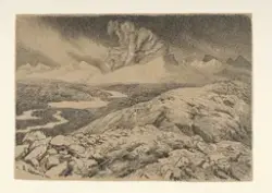 En jutulkamp [Tegning]