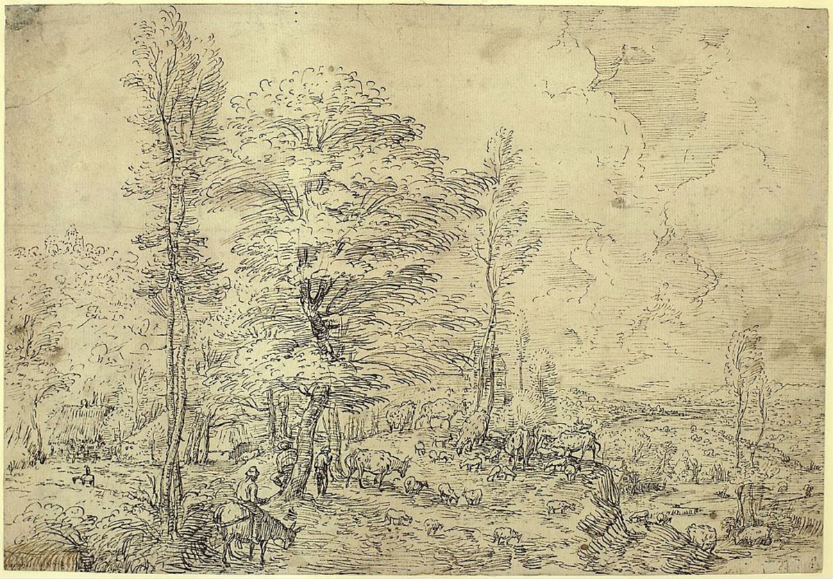 Pastoral Landscape [Tegning]