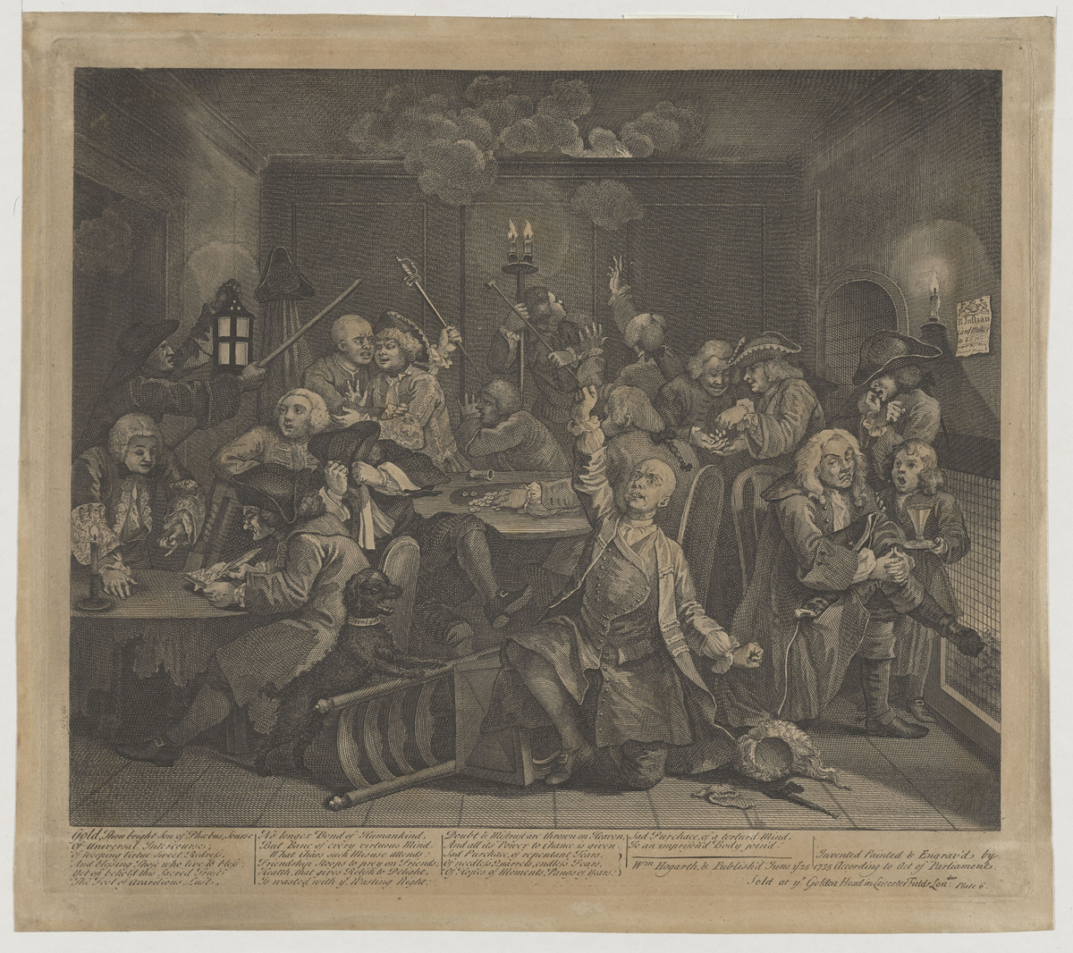 A Rake's Progress: Plate 6 [Grafikk]