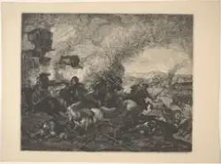 Slagbilde. Etter Jacques Courtois [Grafikk]