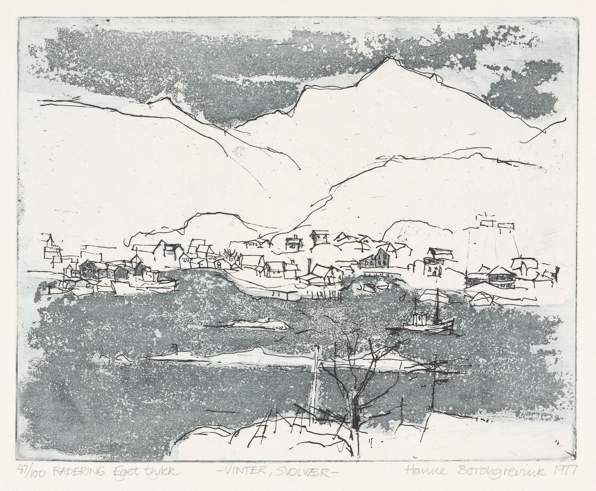 Vinter, Svolvær [Grafikk]