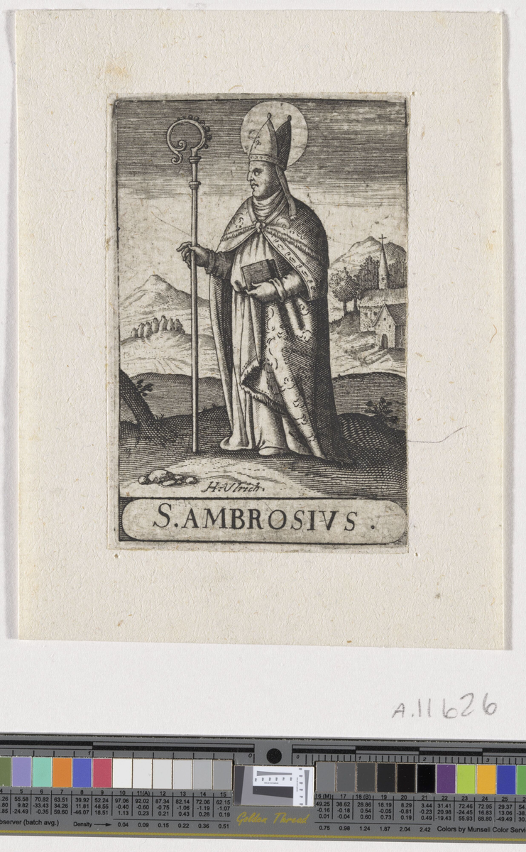 Den hellige Ambrosius [Grafikk]