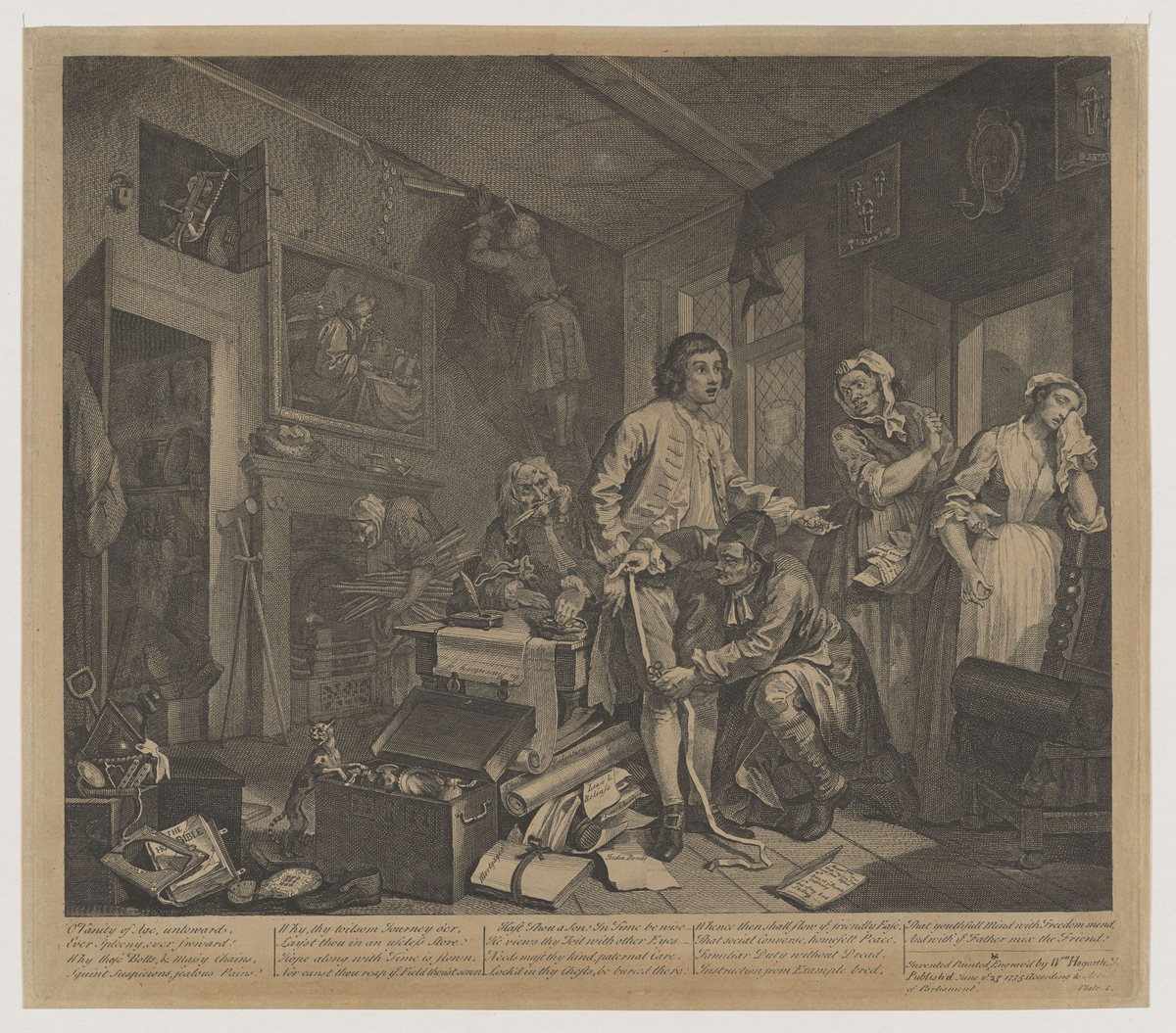A Rake's Progress: Plate 1 [Grafikk]