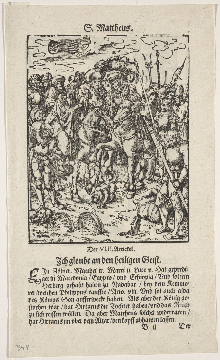 Apostelen Matteus' martyrium [Grafikk]