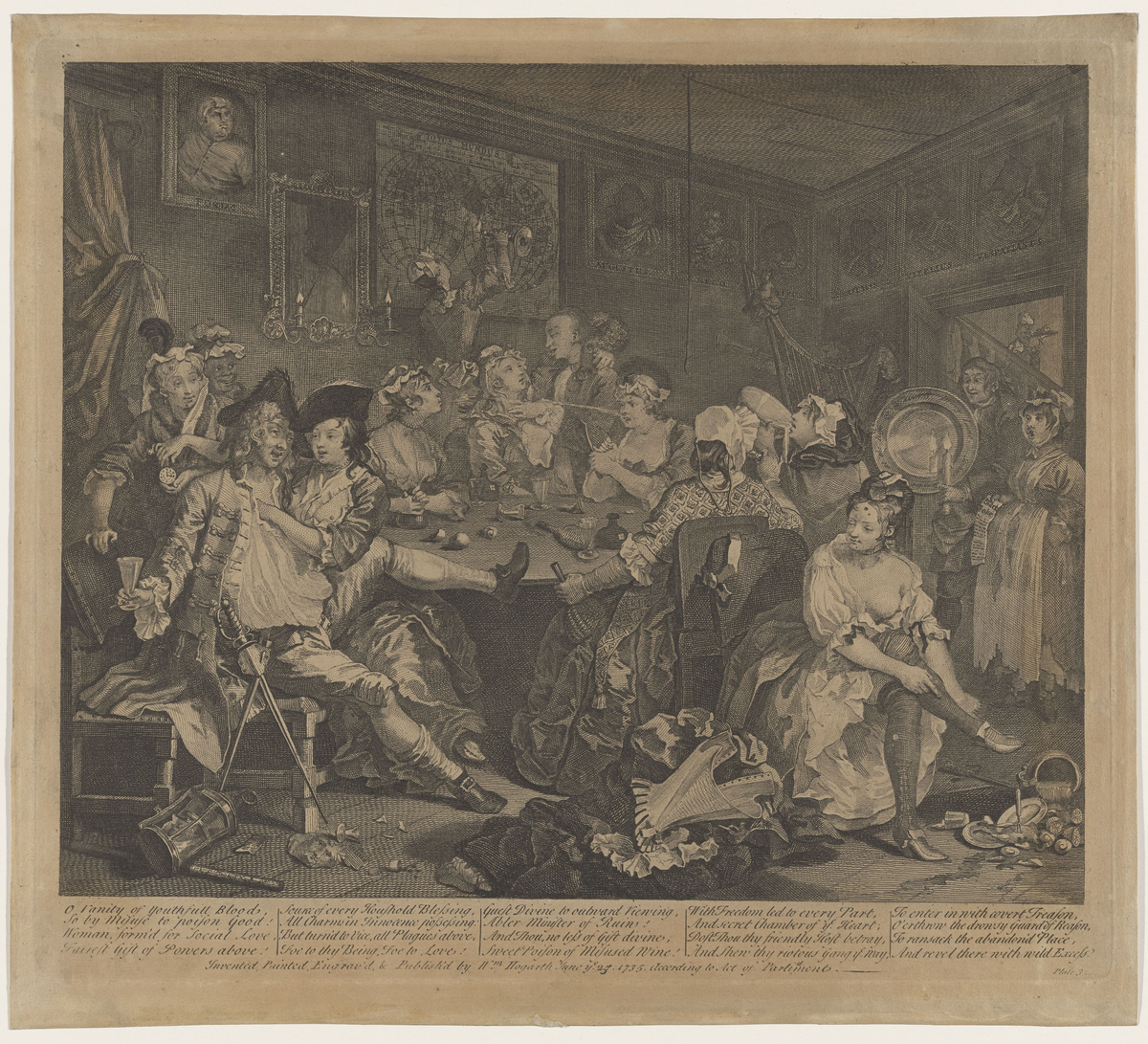 A Rake's Progress: Plate 3 [Grafikk]